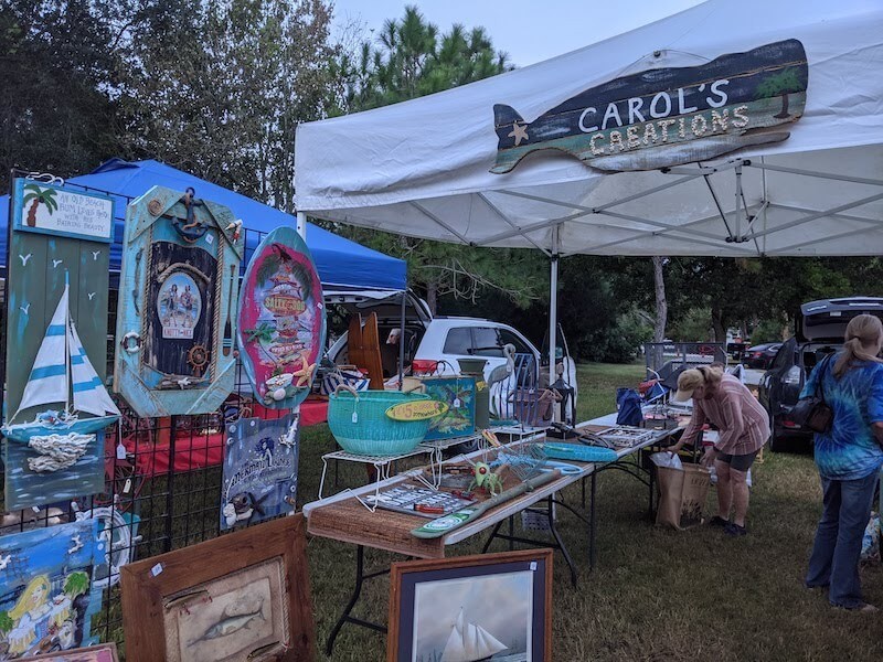 vendor at cortez nautical flea market