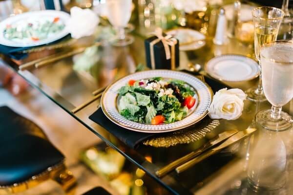 A plate from Mattison's Catering